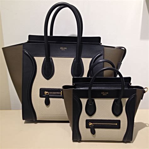 sizes celine luggage bags|celine nano luggage tote bag.